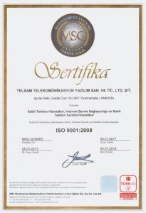 ISO 9001:2008 BELGESİ